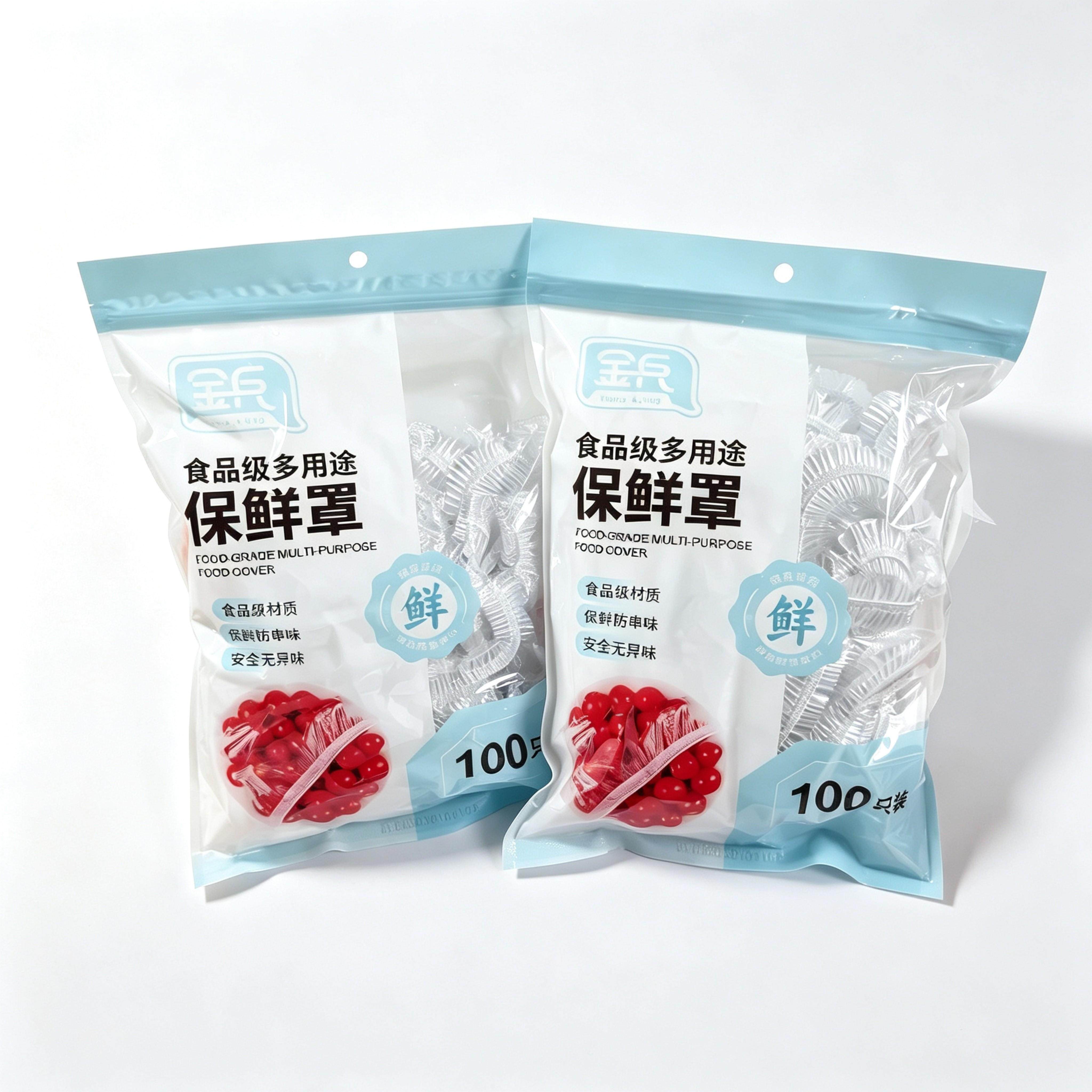 金兵一次性保鲜膜套罩食品级带松紧家用碗套罩剩饭剩菜保鲜套膜