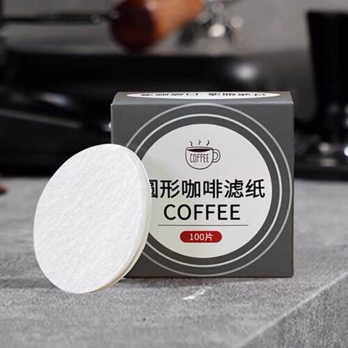 摩卡壶滤纸意式咖啡机手柄专用圆形粉碗滤纸51/53/58mm3号6号滤纸
