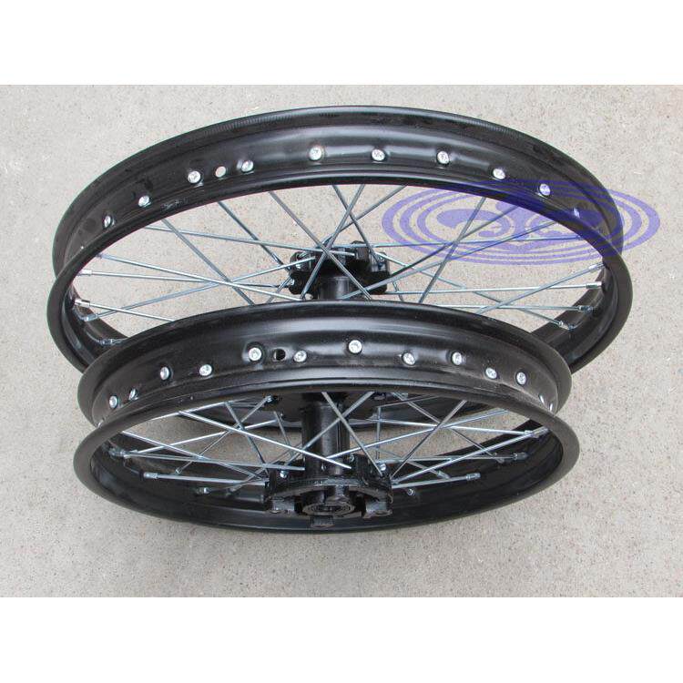 越野摩托车配件波速尔T8 前轮19寸后轮16寸C盘轮毂钢圈 轮毂总成