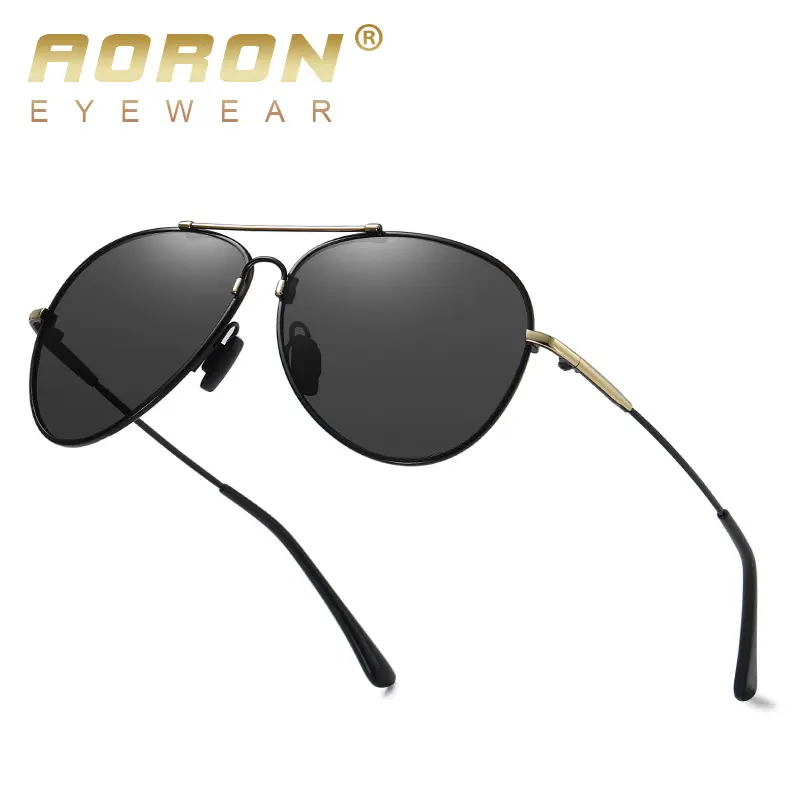 新款男女士偏光蛤蟆镜记忆金属变色墨镜太阳眼镜 夜视镜a620