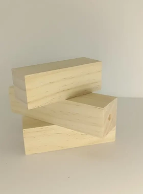 木制品方块wooden utomized工艺品摆件木方块原木条