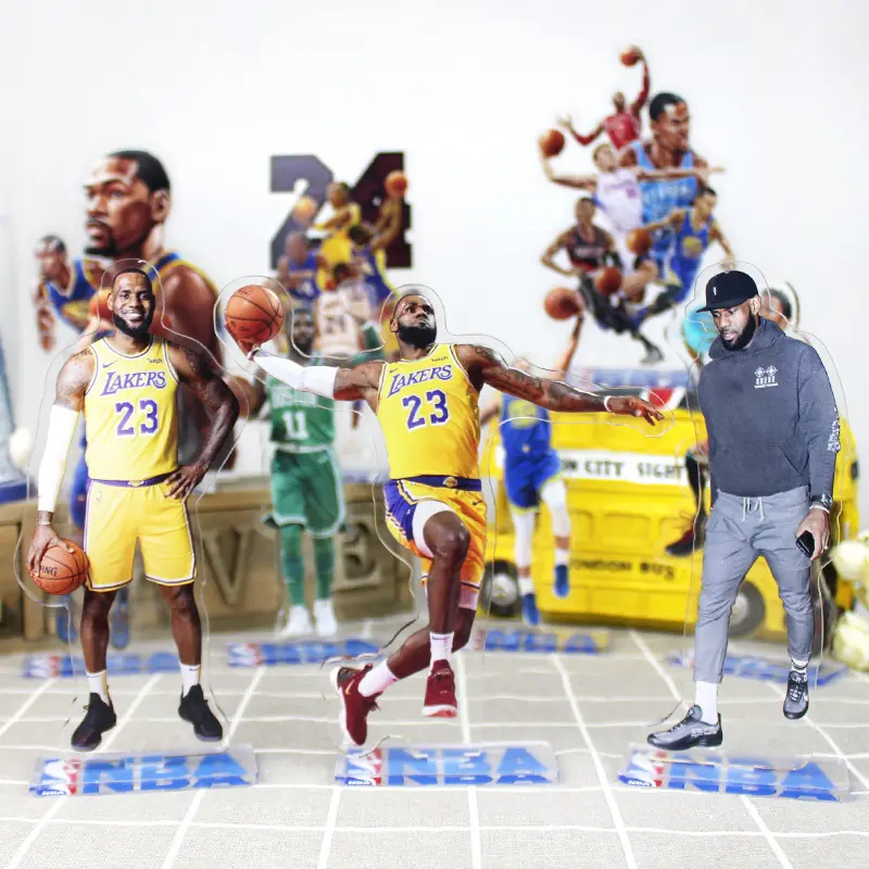 球星大立牌  库里 欧文  人形摆件校园