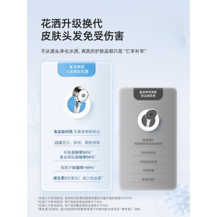 复旦净水过滤增压淋浴喷头除氯手持头家用