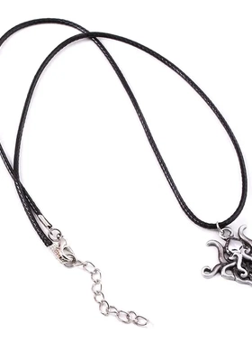 克苏鲁神话克总复古鱼项链吊坠欧美个性街头潮人朋克男女毛衣链