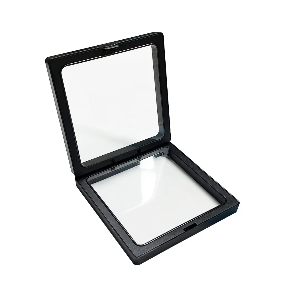 饰品收纳悬浮盒首饰盒包装pe薄膜耳钉戒指项链耳环礼品盒展示盒子