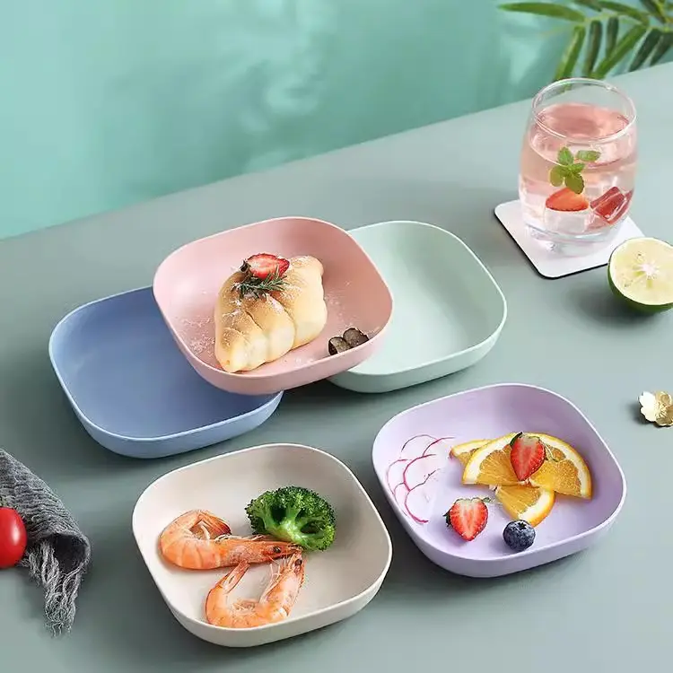 日式家用吐骨头盘碟塑料餐桌放菜骨碟吐骨碟小盘子垃圾盘底座收纳