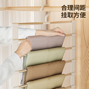 多功能裤架云梯挂裤折叠裤架不锈钢裤挂裤夹多层痕收纳挂裤子架