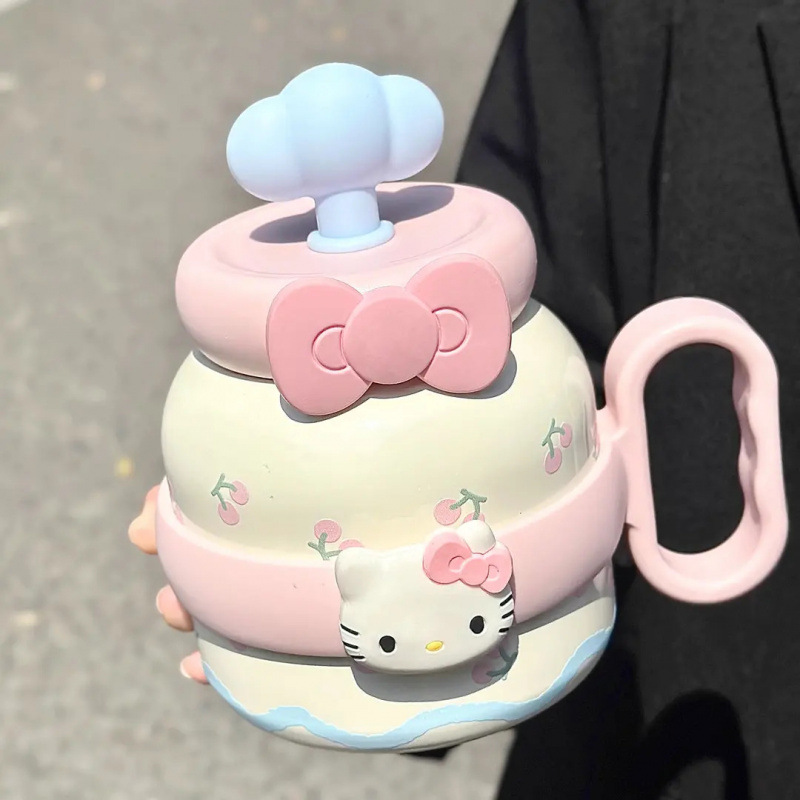 粉色大水杯生日礼物女生实用闺蜜可爱高颜值大肚杯水杯毕业伴手礼