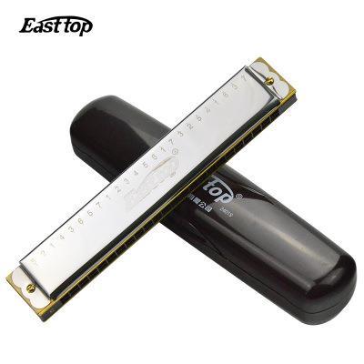 东方鼎24孔复音口琴c调t2401s成人儿童初学口琴