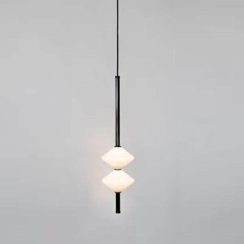 现代极简北欧吊灯餐厅设计师简约吧台创意玻璃卧室床头LED吊灯