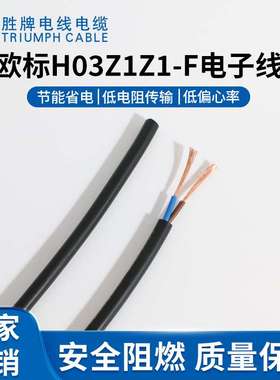 胜牌电线300V家装布线接地线 H03Z1Z1-F 5*0.5平方黑色外皮