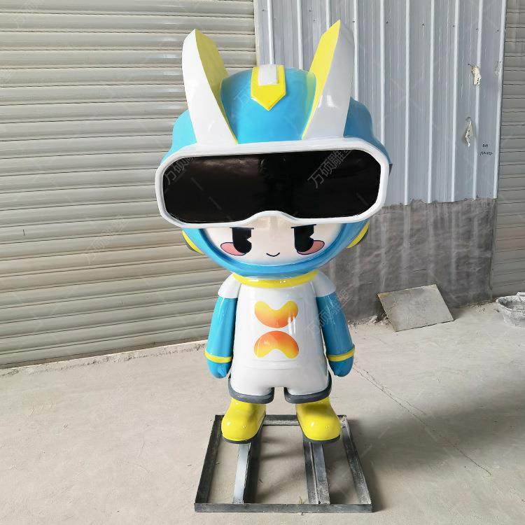 玻璃钢雕塑制定卡通人物模型卡通雕塑商场摆件卡通公仔落地摆件