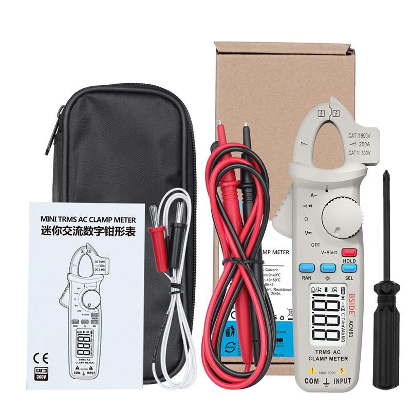 BSIDE新品ACM81真有效值钳表交流钳形万用表