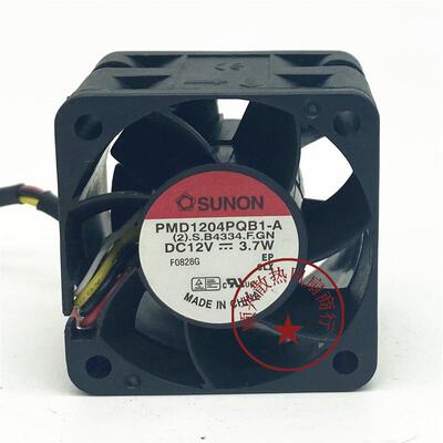 议价原装建准SUNONPMD1204PQB1-A12V40*40*28服务器大风量风扇3.7