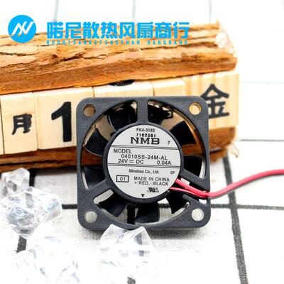 议价全新超安静NMB04010SS-24M-AL401024V0.04A4CM停转报警风扇