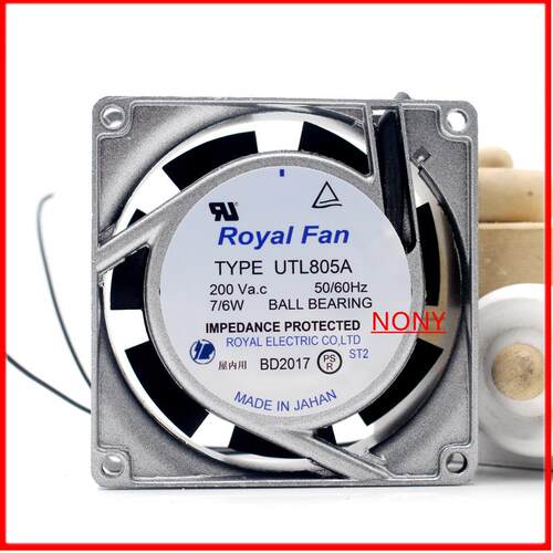 议价UTL807AUTL805AUTL806A230V原装日本RoyalFan铝框交流风扇