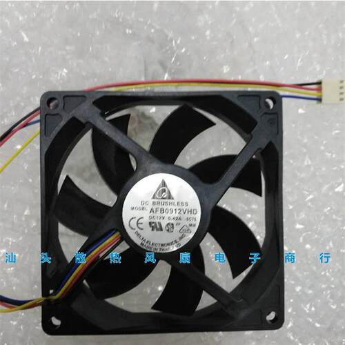 议价台达902012V0.42AAFB0912VHD9CMPWM温控散热风扇90*90*20MM