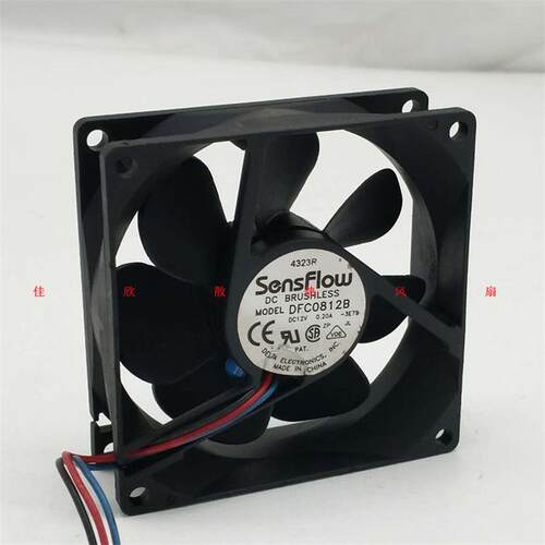 议价台达DFC0812B8025DC12V0.20A8CM静音散热风扇80*80*25MM