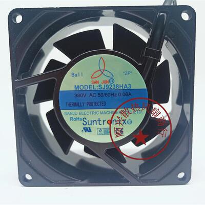议价台湾三巨SJ9238HA2BLHA3HA1110V220V380V双滚珠交流散热风扇