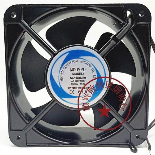 议价全新MDOVPDM-18060A220V0.28A46W18CM机柜轴流风机散热风扇