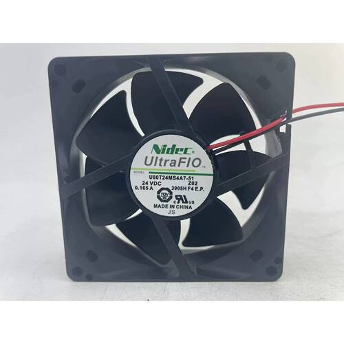 议价原装NIDEC正品24V 0.165A 变频器8CM厘米8025风扇U80T24MS4A7