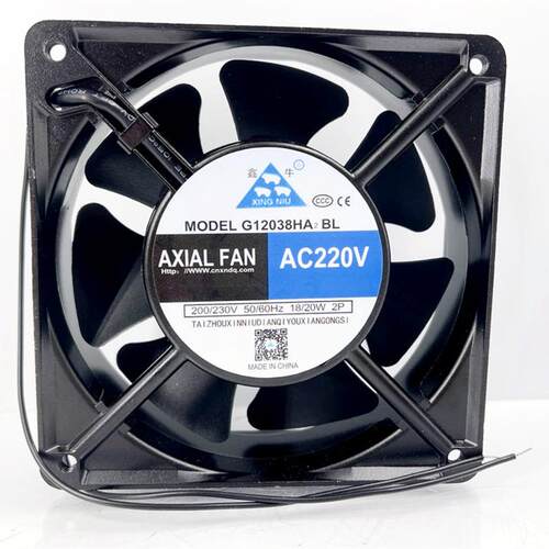 议价7叶轴流风机G12038HA2BL/3BL冷凝器激光焊机排风扇220V380V铜