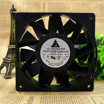 议价台达Delta12038散热风扇PFB1224UHE24V2.40A12CM大风量变频器