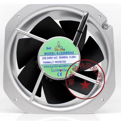 议价全新原装台湾三巨SJ2208HA2AC220V22580耐高温轴流散热风扇风