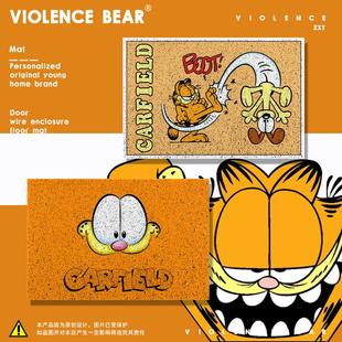 搞笑趣味加菲猫入户门地垫轻奢简约现代 进门垫子地垫入户门 家用