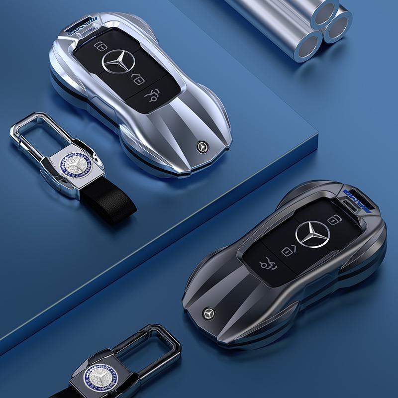 新款奔驰车钥匙套e300l保护扣c260l包a200lglc300l壳gla级gle高挡