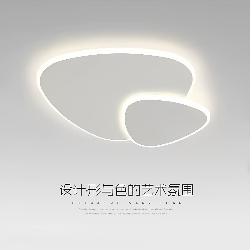 极简卧室吸顶灯北欧现代简约创意个性三角形艺术书房灯主次卧灯具