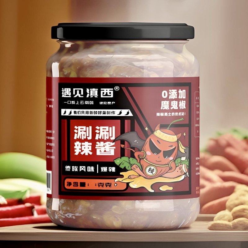 涮涮辣酱魔鬼辣椒油泼辣子特辣巨辣云南德宏特产爆辣火锅底料蘸水