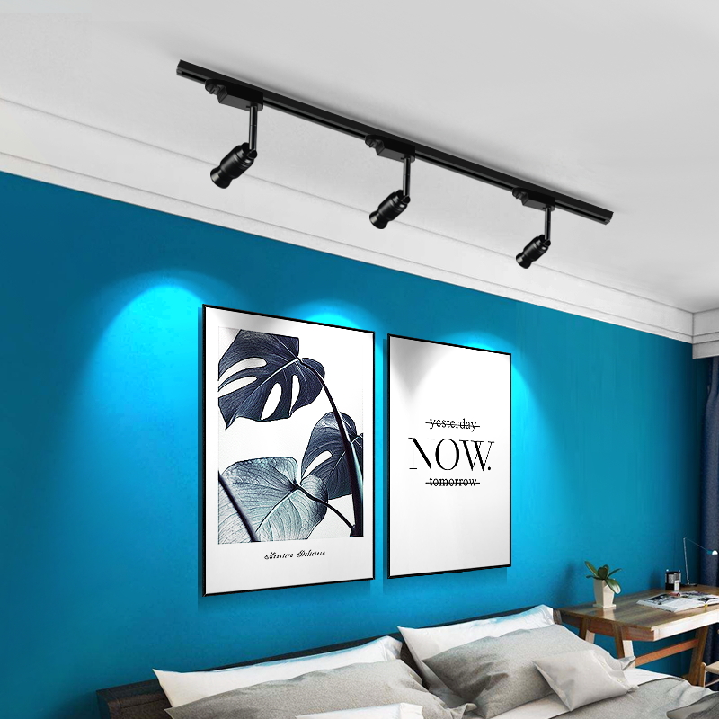 明装小射灯led 轨道灯北欧变焦可调cob聚光灯客厅背景墙过道天花