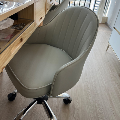 舒适久坐美甲师专用椅子顾客可升降旋转椅子带靠背美甲桌椅美容凳