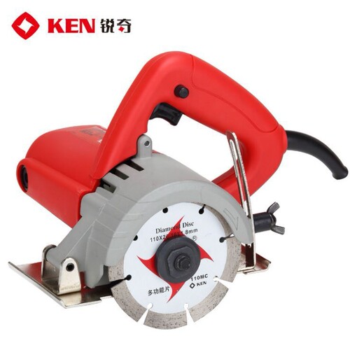 KEN锐奇石材切割机4100大理石瓷砖切割开槽机大功率云石机