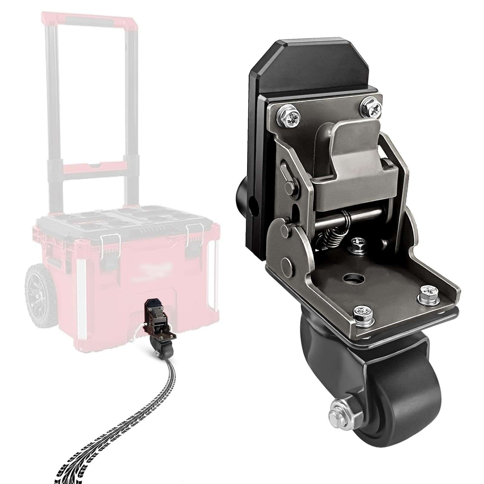 工具箱前轮，适合滚动工具箱的脚轮套件--工具箱配件