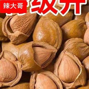 新疆特产杏核开口小银杏500g坚果杏仁开口杏原味零食五香干果新货
