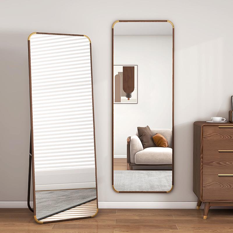 中式挂墙立体玻璃试衣镜子全身镜落地镜家用卧室贴墙壁挂穿衣镜