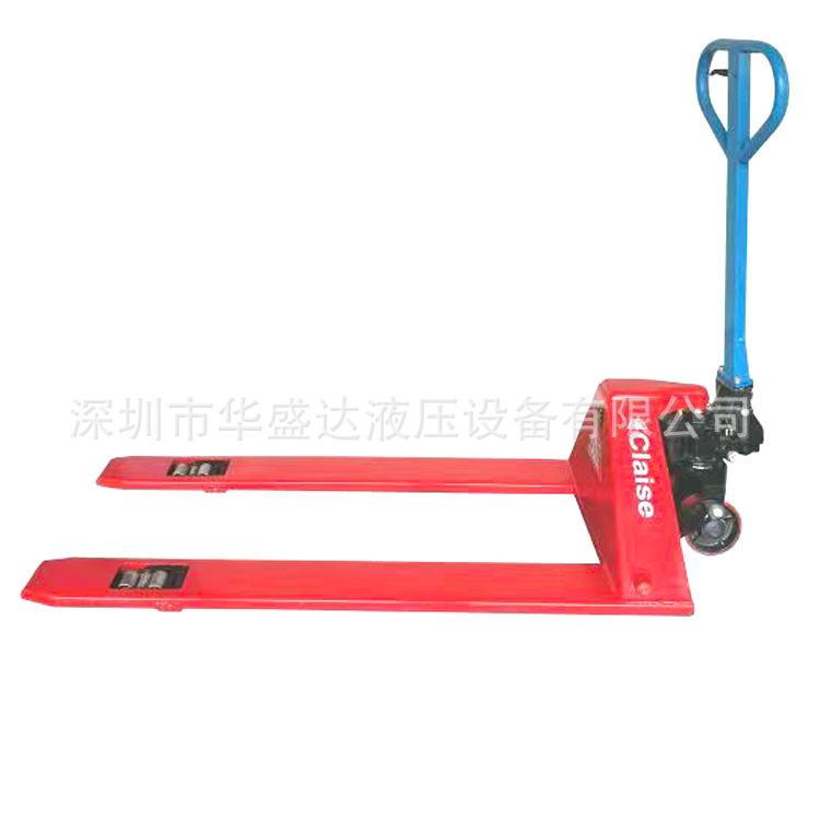 奥津低放型手动叉车超低型手动搬运车液压手拉叉车