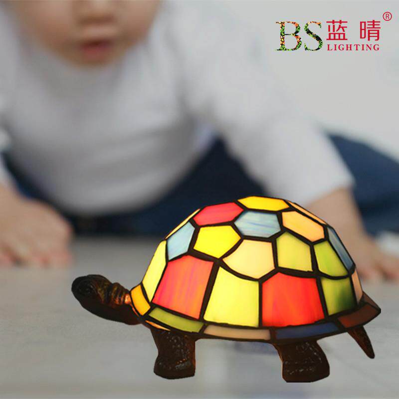 出口蒂欧式乌龟插电台灯卧室床头复古创意时尚可爱卡通小夜灯