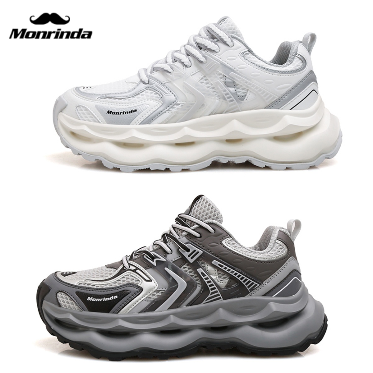 美年达厚底增高老爹鞋女运动鞋男