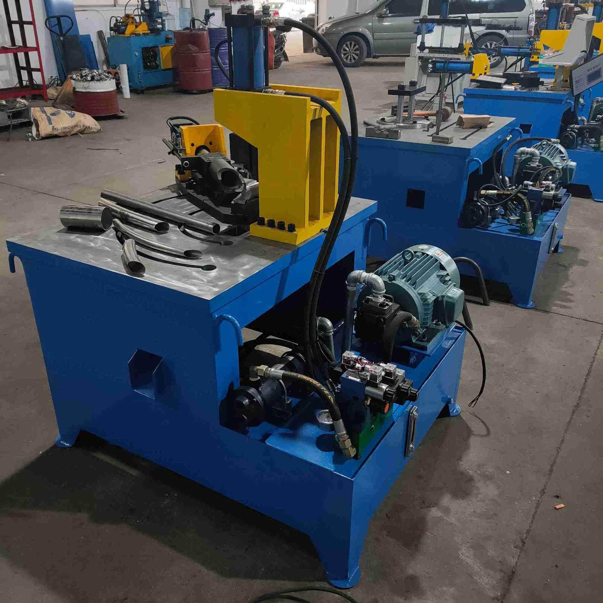 冲弧机一次成型钢管圆管脚手架对接冲弧机CH50液压数控自动冲弧机