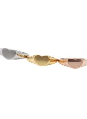 r1155 饰品 时尚简约韩版心形女士钛钢戒指