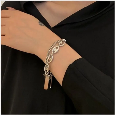 justine多种戴法猪鼻超酷项链手链耳环欧美锁骨链项链女