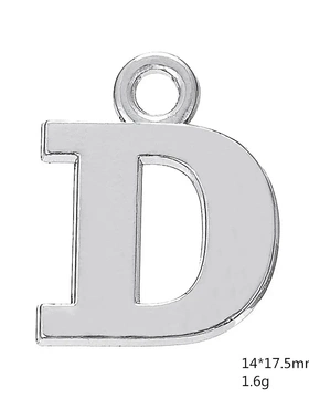 热销热销26个大写英文字母锌合金饰品配件吊坠