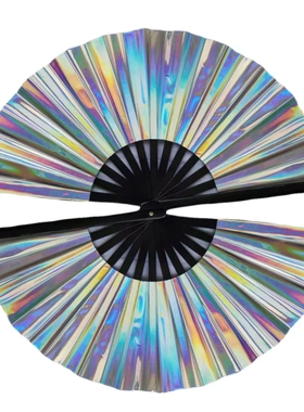 zon热销功夫扇 pv炫彩紫色33m功夫扇太极扇中扇子