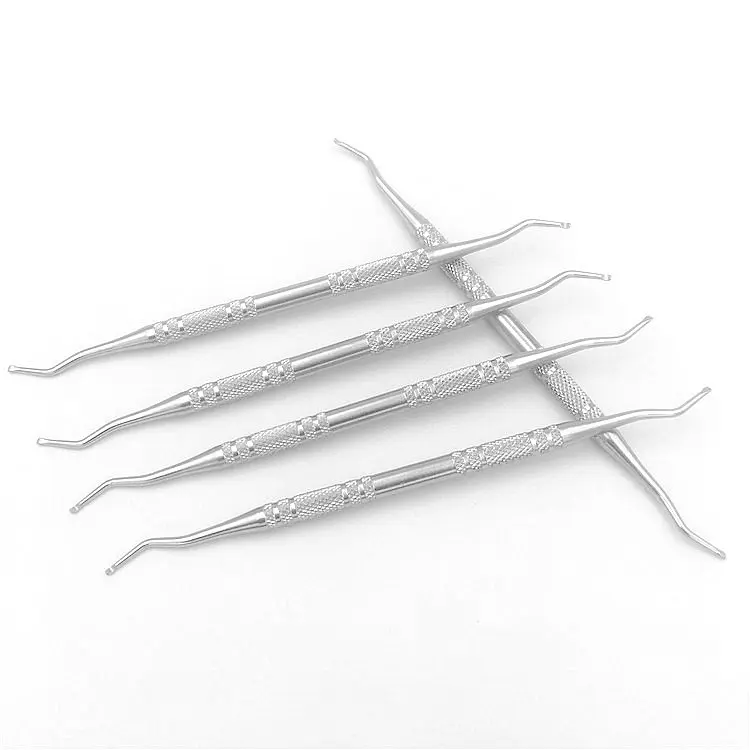 直供不锈钢双头剔甲器 甲沟勺嵌甲纠正剔翘器 脚趾甲清理工具