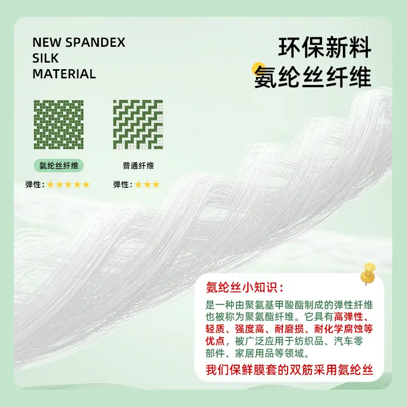 食品级加大号保鲜膜套一次性pe保鲜套剩菜冰箱松紧带家用保鲜碗罩