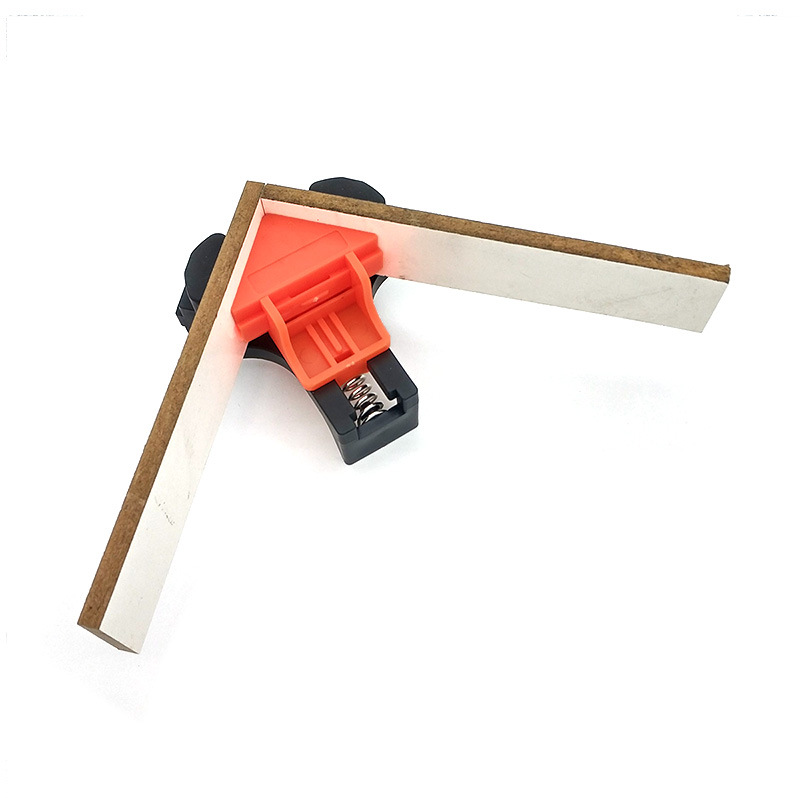 90度木工直角固定夹90度直角夹相框夹4个盒装可调节木工弹簧夹