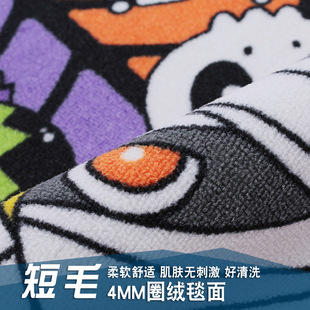 一件地毯万圣节幽灵地垫家用Hallow进门垫南瓜地垫入户门